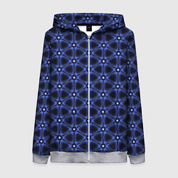 Толстовка на молнии женская Ясна3 - Небесная структура, цвет: 3D-меланж