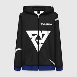 Толстовка на молнии женская Форма Tundra Esports, цвет: 3D-синий