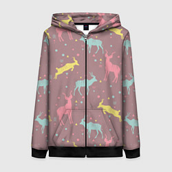 Женская толстовка на молнии Газели