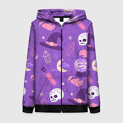 Женская толстовка на молнии Ведьмин узор