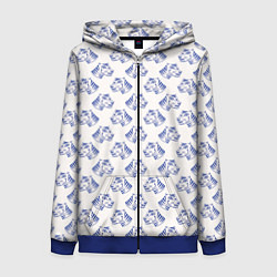 Женская толстовка на молнии Дикий тигр