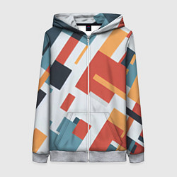 Женская толстовка на молнии Геометрический узор - нейросеть