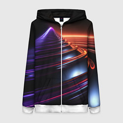 Женская толстовка на молнии Фиолетовая воронка