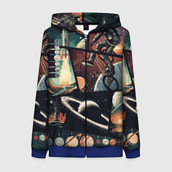 Женская толстовка на молнии GTA space art