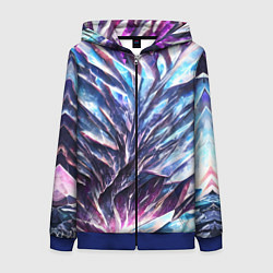 Женская толстовка на молнии Синий драгоценный камень