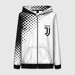 Толстовка на молнии женская Juventus sport black geometry, цвет: 3D-черный