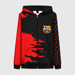 Толстовка на молнии женская Barcelona краски спорт, цвет: 3D-черный