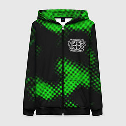 Женская толстовка на молнии Bayer 04 sport halftone