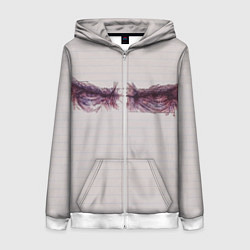 Женская толстовка на молнии Рисунок глаз