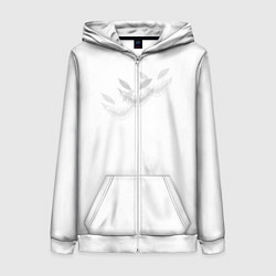 Толстовка на молнии женская Zxc face, цвет: 3D-белый
