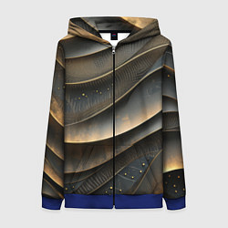 Женская толстовка на молнии Лакшери текстура с узорами