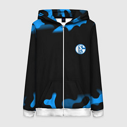 Женская толстовка на молнии Schalke 04 fc camo