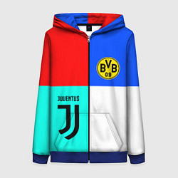 Женская толстовка на молнии Juventus x Borussia