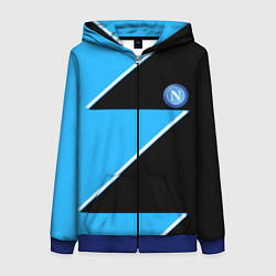 Толстовка на молнии женская Napoli fc geometry blue, цвет: 3D-синий