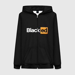 Толстовка на молнии женская Blacked, цвет: 3D-черный