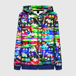 Толстовка на молнии женская Marshmello music краски, цвет: 3D-синий