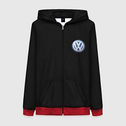 Женская толстовка на молнии Volkswagen logo auto