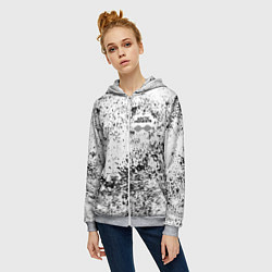 Толстовка на молнии женская Arctic Monkeys - Графический хаос, цвет: 3D-меланж — фото 2