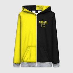 Женская толстовка на молнии Нирвана два цвета