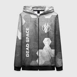 Толстовка на молнии женская Dead Space - grey gradient вертикально, цвет: 3D-черный