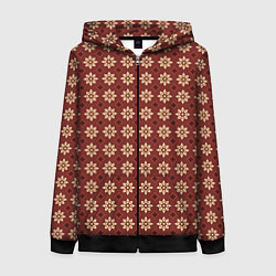 Толстовка на молнии женская Пряный анис, цвет: 3D-черный