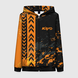 Толстовка на молнии женская Kayo, цвет: 3D-черный