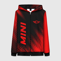 Женская толстовка на молнии Mini - red gradient вертикально
