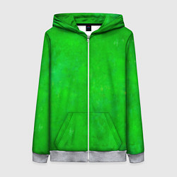 Толстовка на молнии женская Свет зелёного фонаря, цвет: 3D-меланж