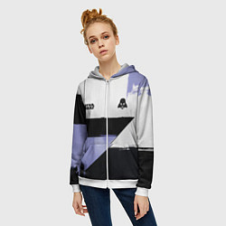 Толстовка на молнии женская Дарт Вейдер Звездные войны, цвет: 3D-белый — фото 2