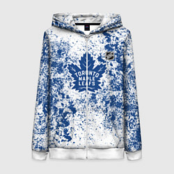 Толстовка на молнии женская Toronto Maple Leafs NHL white, цвет: 3D-белый