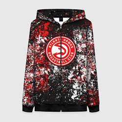 Женская толстовка на молнии Atlanta Hawks