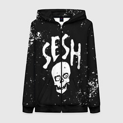 Толстовка на молнии женская Sesh, цвет: 3D-черный