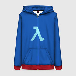 Толстовка на молнии женская Blue Shift, цвет: 3D-красный