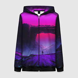 Женская толстовка на молнии A Journey on the planet