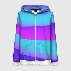 Женская толстовка на молнии Неоновый прилив