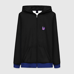 Женская толстовка на молнии Neon forest