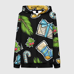 Женская толстовка на молнии Christmas soul