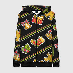 Женская толстовка на молнии Рождественский дух