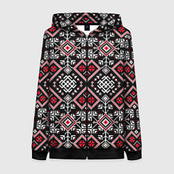 Женская толстовка на молнии Славянский орнамент обережный