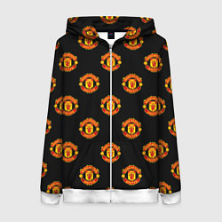 Женская толстовка на молнии Manchester United Pattern