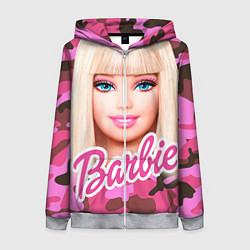 Женская толстовка на молнии Барби