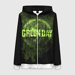 Толстовка на молнии женская Green Day: Acid Voltage, цвет: 3D-белый