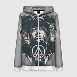 Толстовка на молнии женская Linkin Park: My Style, цвет: 3D-белый