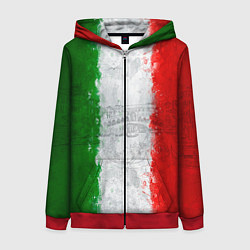 Толстовка на молнии женская Italian, цвет: 3D-красный