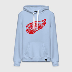 Толстовка-худи хлопковая женская Detroit Red Wings: Pavel Datsyuk, цвет: мягкое небо