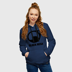 Толстовка-худи хлопковая женская HL: Black mesa, цвет: тёмно-синий — фото 2