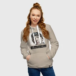 Толстовка-худи хлопковая женская Eminem labyrinth, цвет: миндальный — фото 2