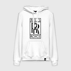 Женская толстовка-худи Rolls-Royce logo