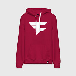 Толстовка-худи хлопковая женская FAZE Symbol, цвет: маджента