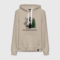 Толстовка-худи хлопковая женская Matrix Alice, цвет: миндальный